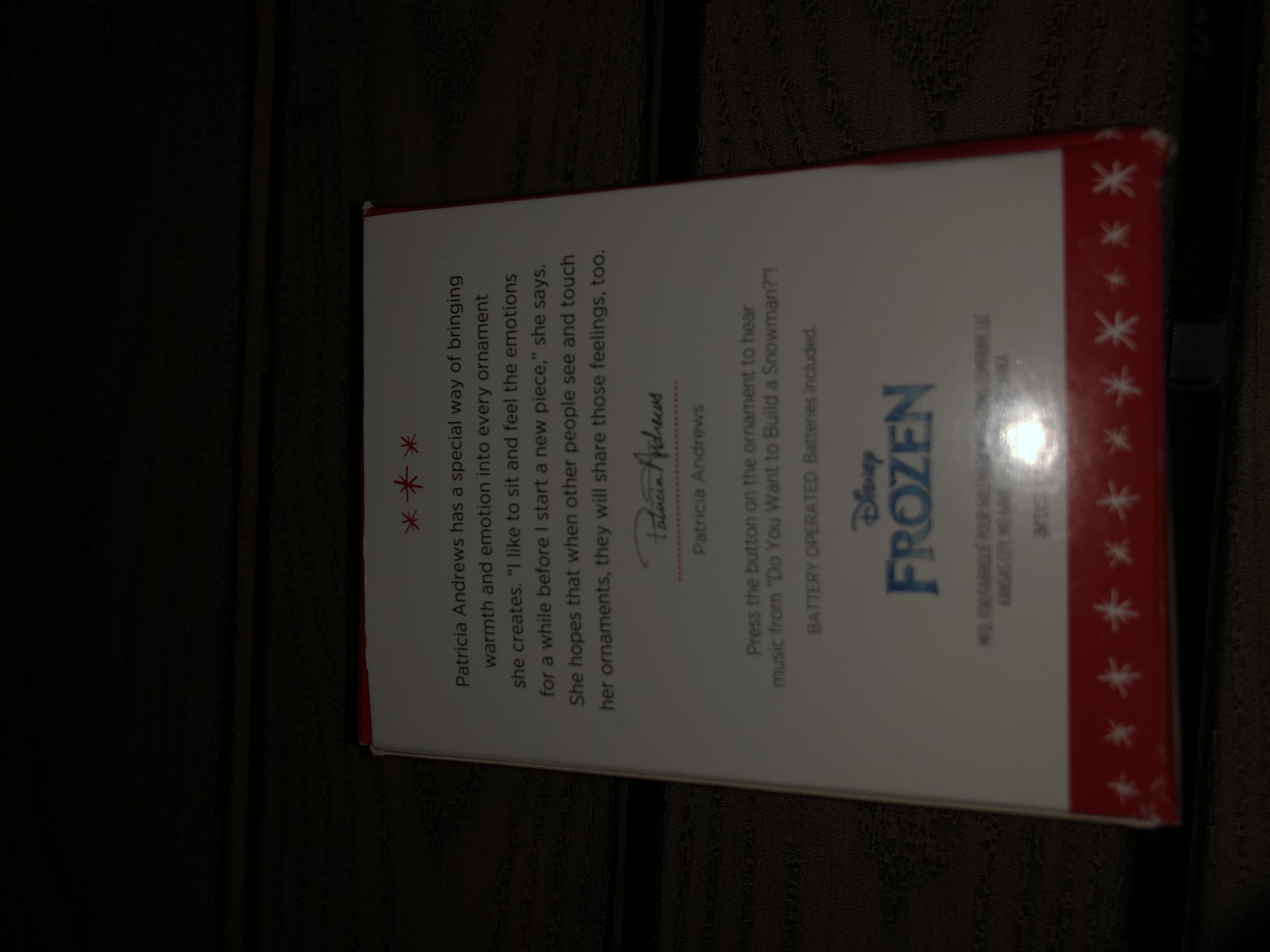 Do You Want To Build A Snowman - Disney Frozen (Disney) ornament collectible [Barcode 763795096176] - Main Image 3