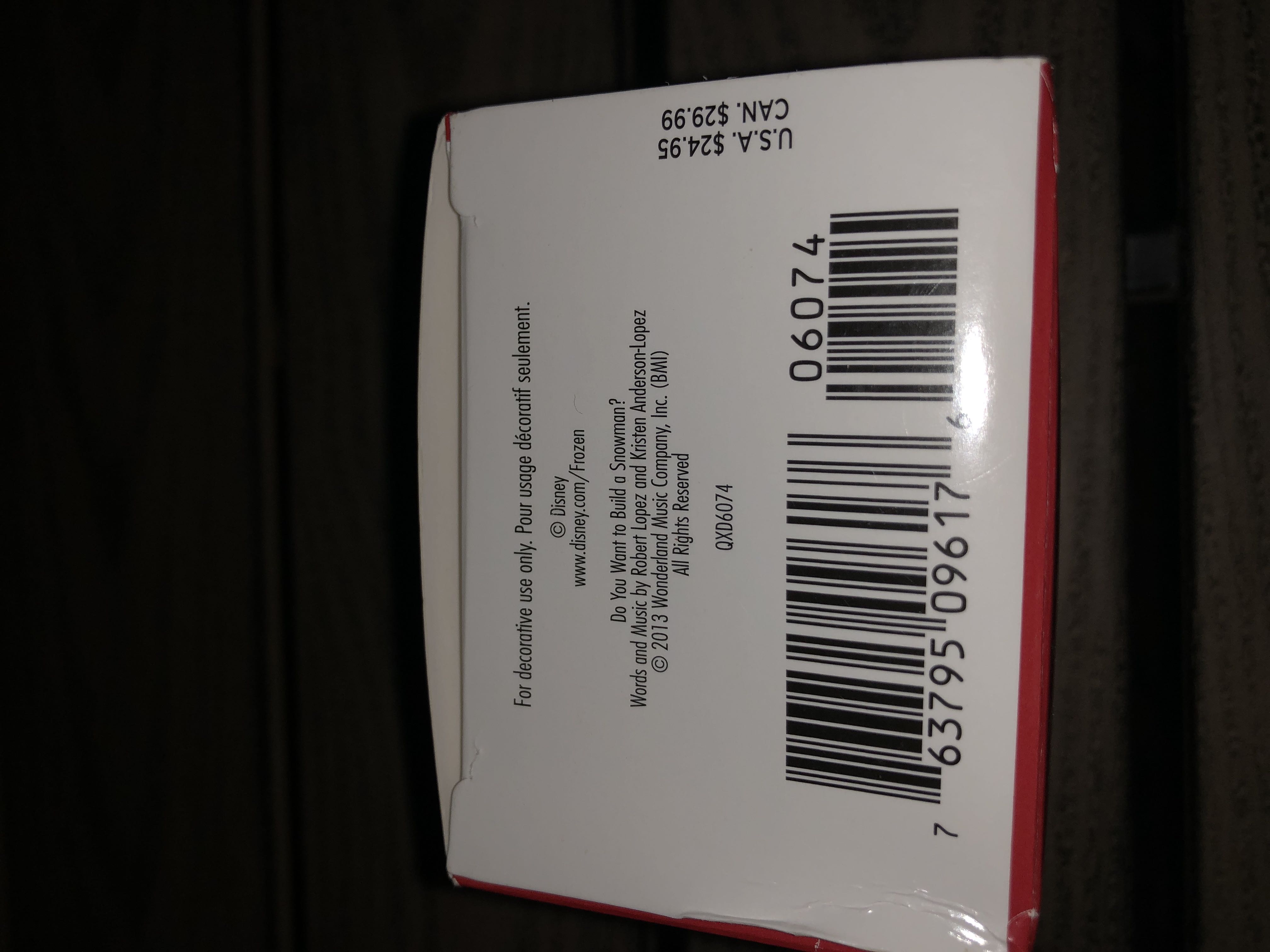 Do You Want To Build A Snowman - Disney Frozen (Disney) ornament collectible [Barcode 763795096176] - Main Image 4