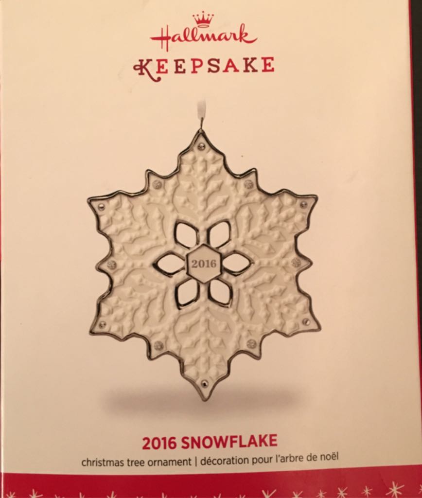 Snowflakes: “2016 SNOWFLAKE” - Snowflakes (Hanging Ornament) ornament collectible [Barcode 763795098354] - Main Image 2