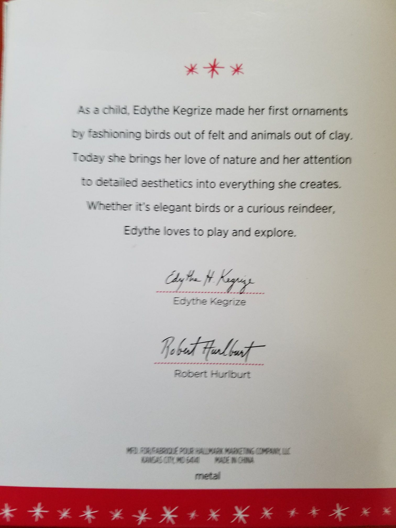 Our First Christmas  ornament collectible [Barcode 763795099665] - Main Image 2