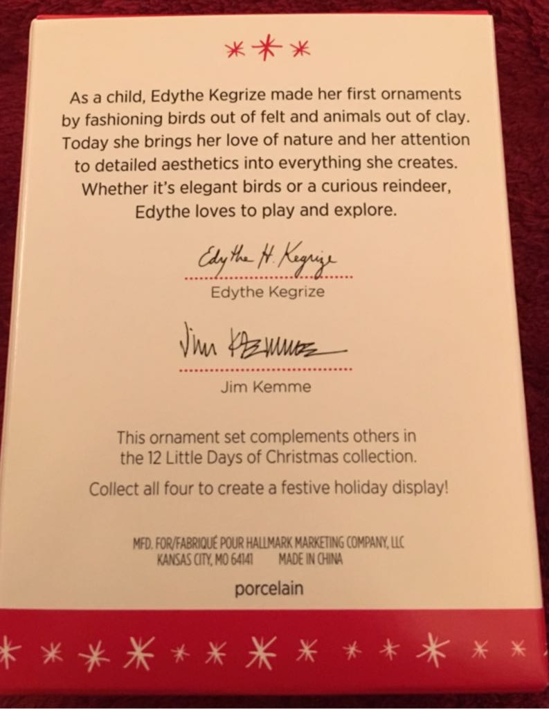 12 Days Of Christmas: Mini Days 4-6 - 12 Little Days Of Christmas (12 Days Of Christmas) ornament collectible [Barcode 763795100286] - Main Image 2