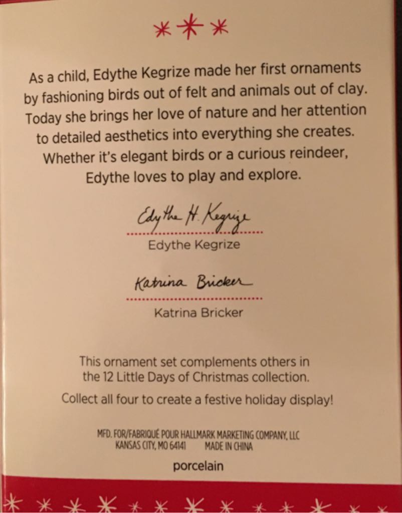 12 Days Of Christmas: Mini Days 7-9 - 12 Little Days Of Christmas (12 Days Of Christmas) ornament collectible [Barcode 763795100293] - Main Image 2