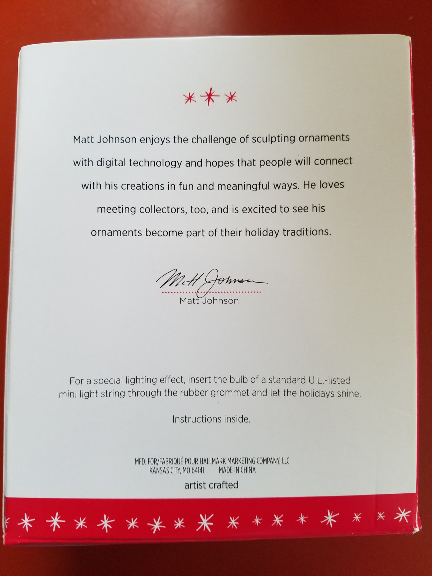 A Savior Is Born  (Nativity) ornament collectible [Barcode 763795100385] - Main Image 2