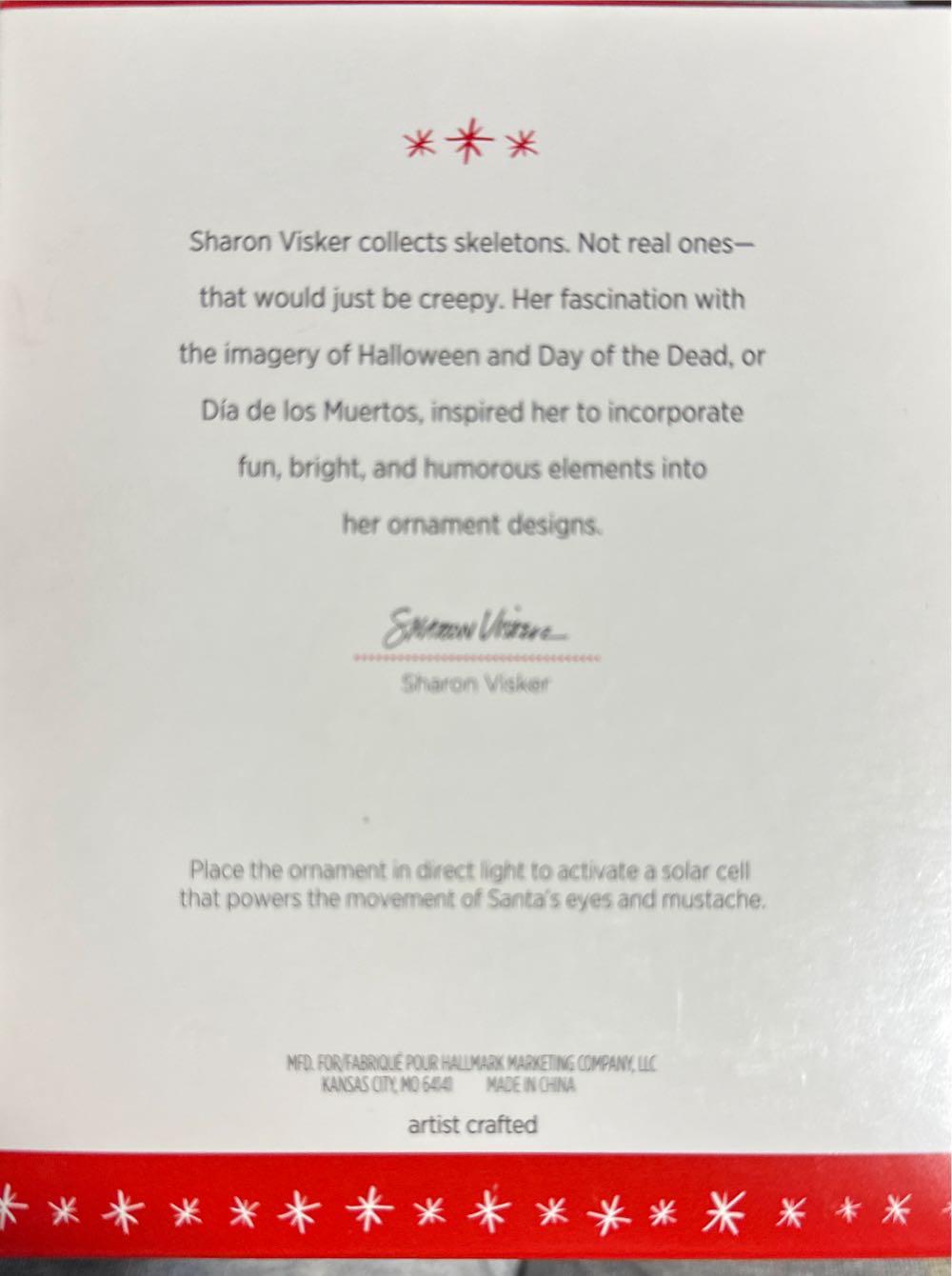 Santa Checking It Twice! - Santa (Santa) ornament collectible [Barcode 763795102259] - Main Image 2