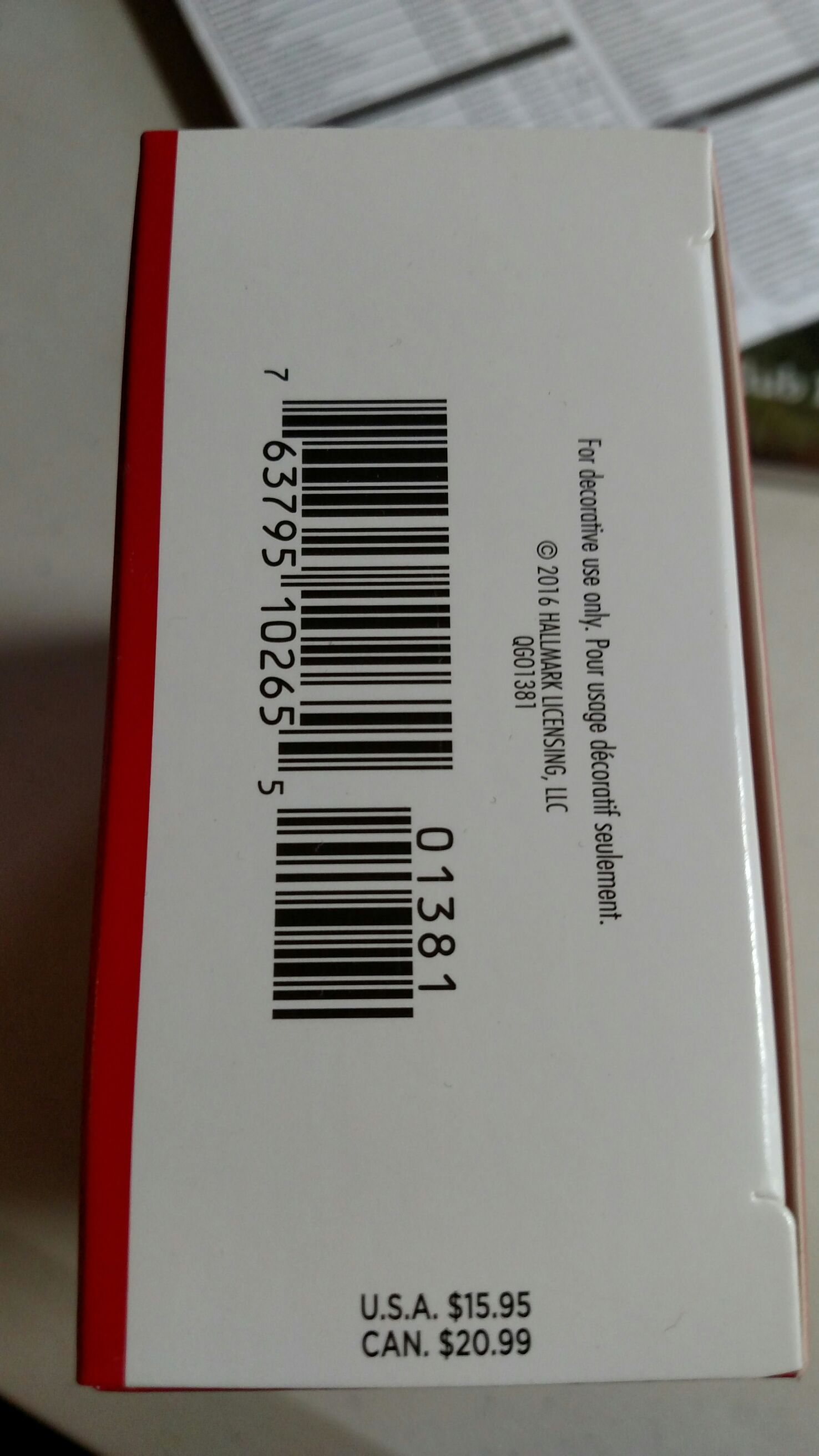 Hallmark Keepsake. Christmas. 2016. Happy Christmas Cook. Designed By Terri Steiger. - Keepsake Ornament (Happy Christmas Cook) ornament collectible [Barcode 763795102655] - Main Image 2