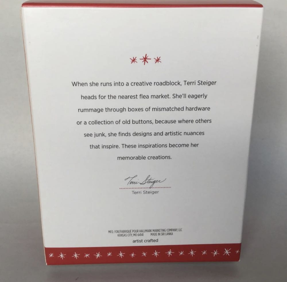 Hallmark Keepsake. Christmas. 2016. Happy Christmas Cook. Designed By Terri Steiger. - Keepsake Ornament (Happy Christmas Cook) ornament collectible [Barcode 763795102655] - Main Image 4