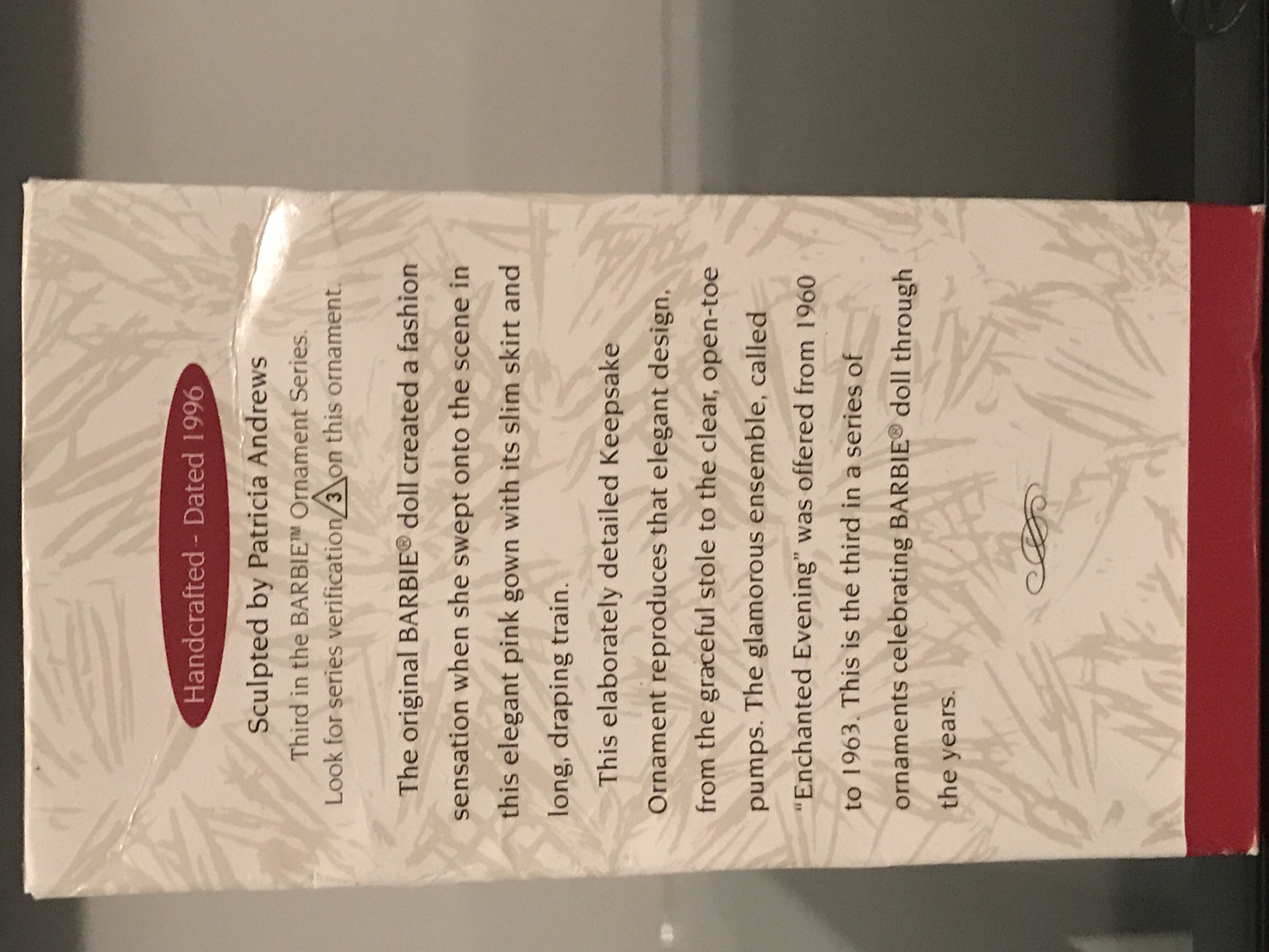 (Girls) Barbie Enchanted Evening - Barbie Nostalgia (Barbie Series) ornament collectible [Barcode 015012376142] - Main Image 2