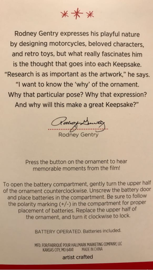 The First Gift Of Christmas - The Polar Express (The Polar Express) ornament collectible [Barcode 763795103133] - Main Image 2