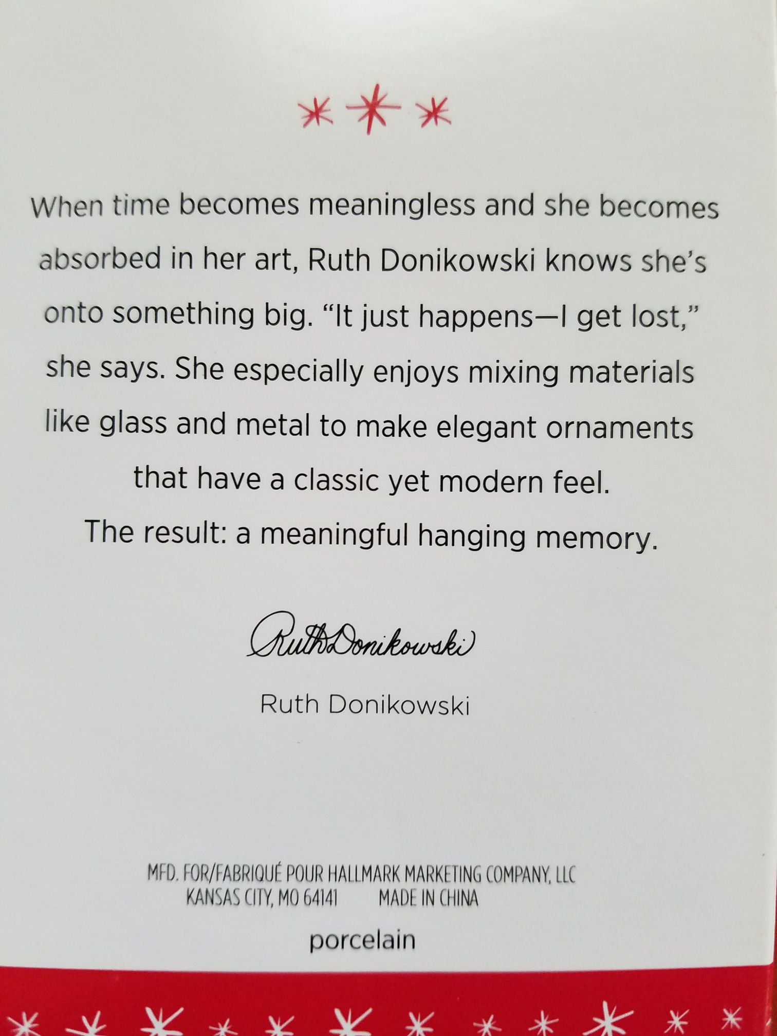 The Festival Of Lights  ornament collectible [Barcode 763795104116] - Main Image 2