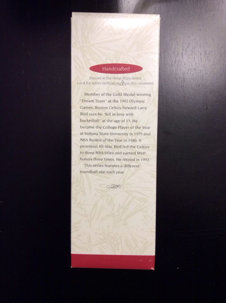 Hoop Stars #2 - Larry Bird - Hoop Stars (Sports) ornament collectible [Barcode 015012376432] - Main Image 2