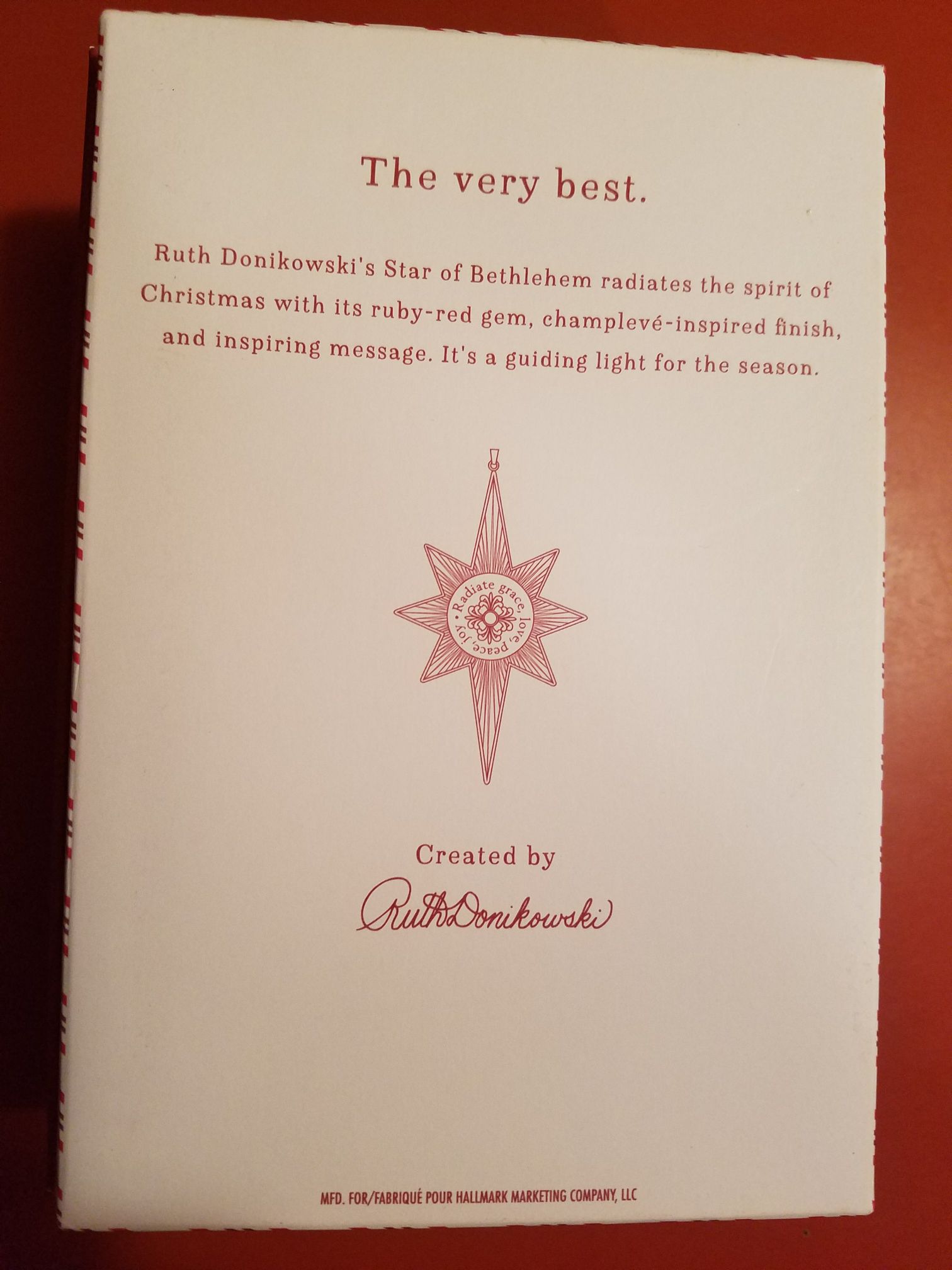 Star Of Bethlehem - The Very Best (Nativity) ornament collectible [Barcode 763795109449] - Main Image 2