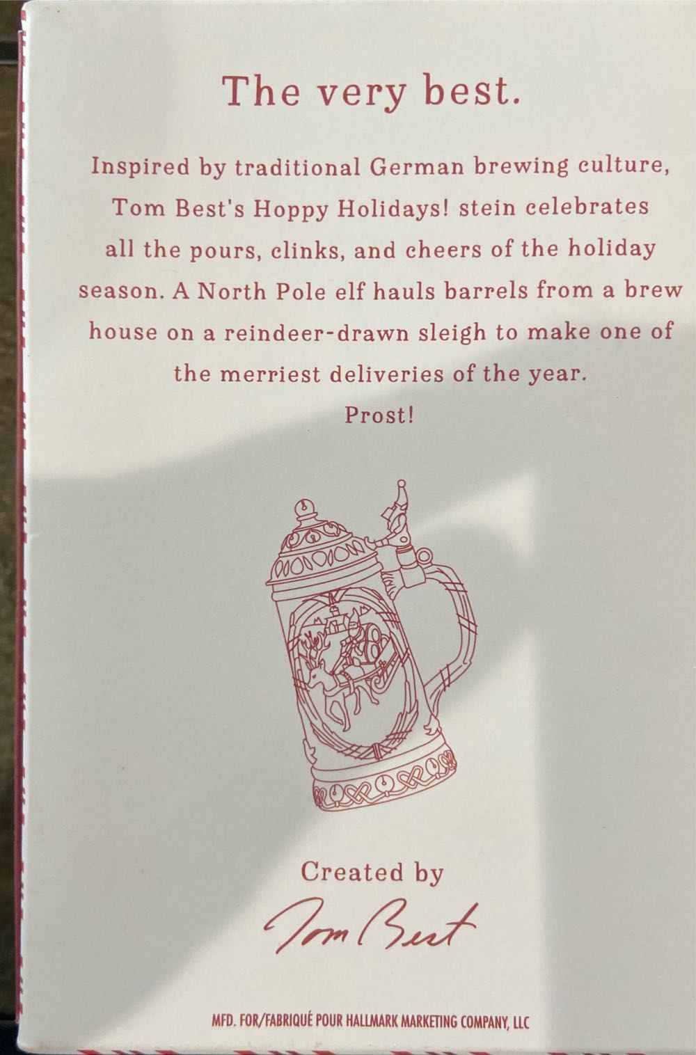 Hoppy Holidays! - Beer Stein (Booze) ornament collectible [Barcode 763795109500] - Main Image 2