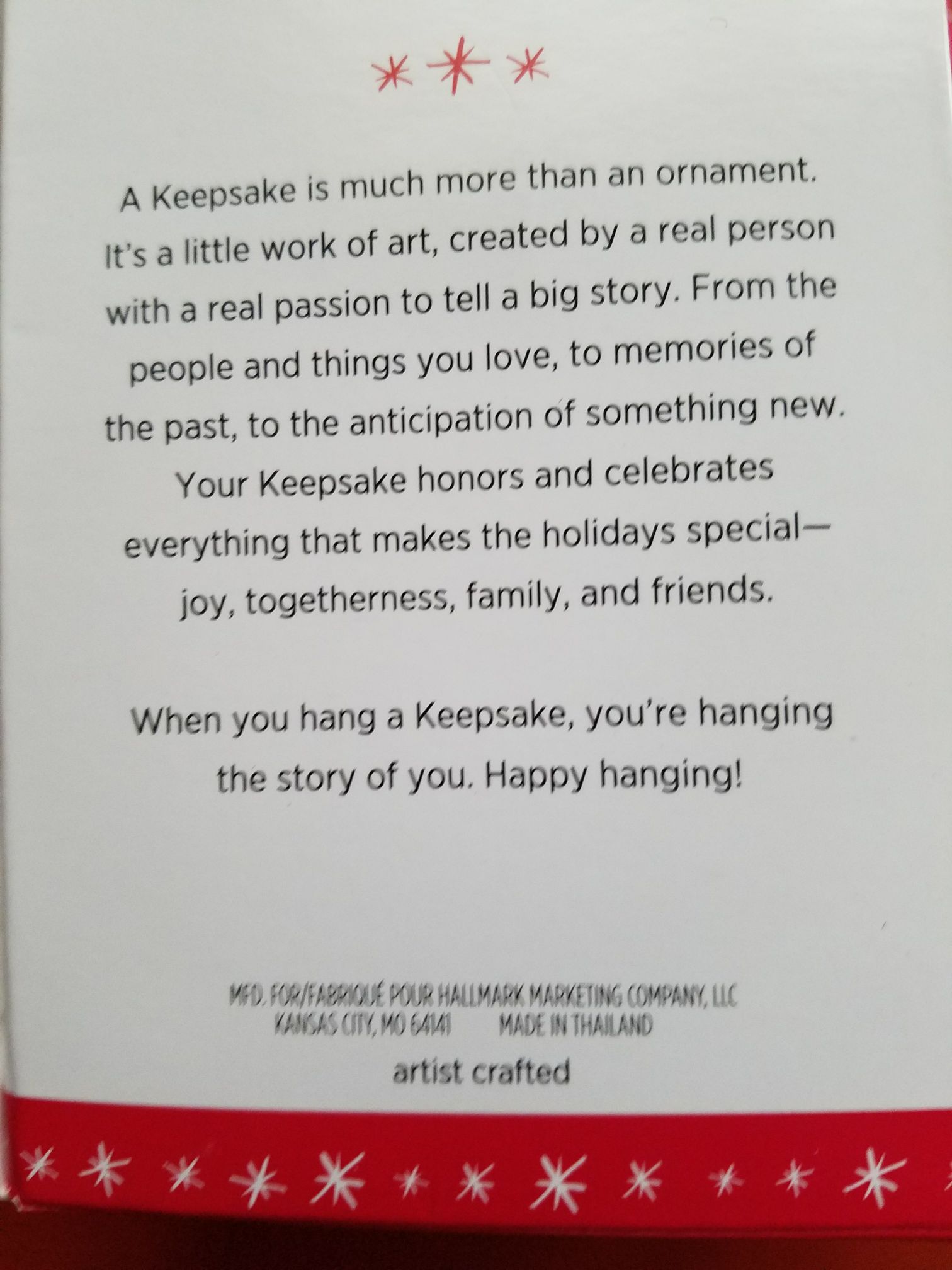 On The Night You Were Born - Family ornament collectible [Barcode 763795112784] - Main Image 2