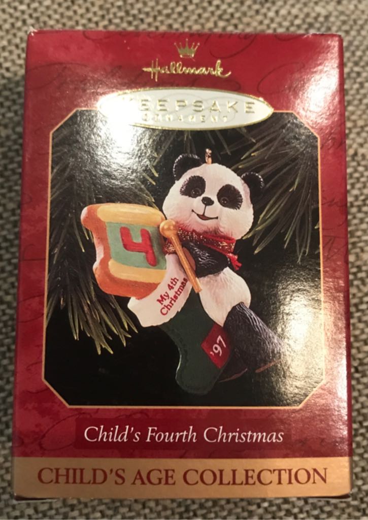Child’s Fourth Christmas 1997 - Hallmark Keepsake (Child’s Age Collection) ornament collectible [Barcode 015012377040] - Main Image 2