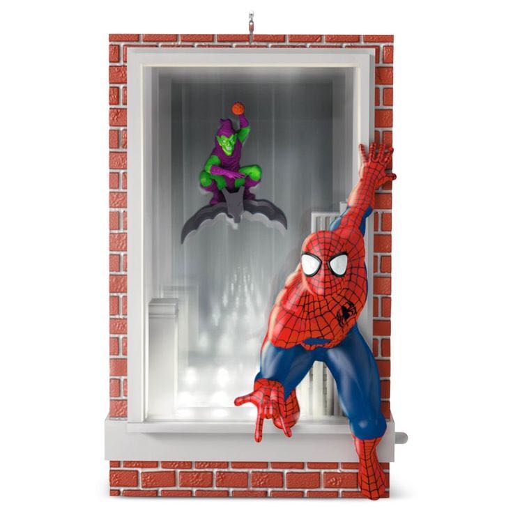 Slinging and Swinging - Spider-Man (DC Superheroes) ornament collectible [Barcode 763795128822] - Main Image 2