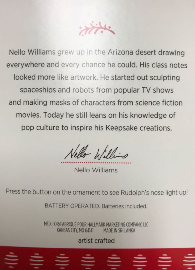 Rudolph The Red-Nosed Reindeer - Won’t You Guide My Sleigh Tonight - Rudolph The Red-Nosed Reindeer (Television) ornament collectible [Barcode 763795128976] - Main Image 2