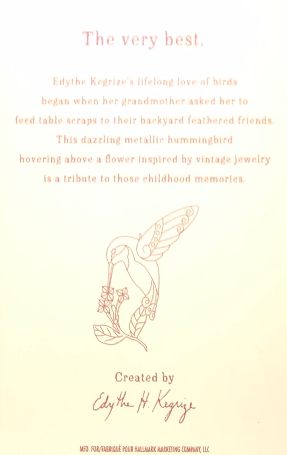 Dazzling Hummingbird - Beauty Of Birds (Special Edition) ornament collectible [Barcode 763795133437] - Main Image 3