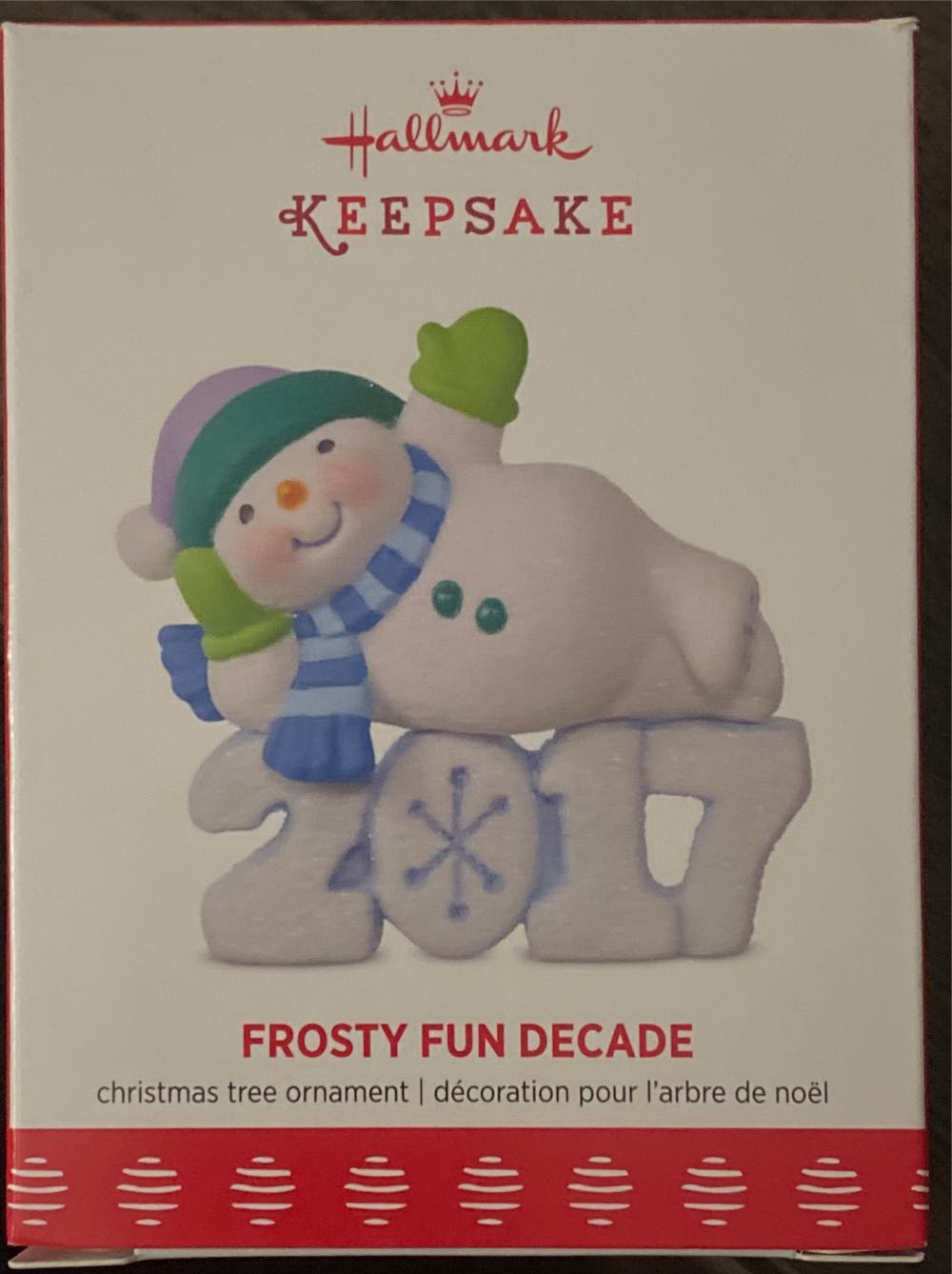 Frosty Fun Decade #8 (2017) - Frosty Fun Decade (Hallmark Keepsake Ornament) ornament collectible [Barcode 763795139972] - Main Image 3