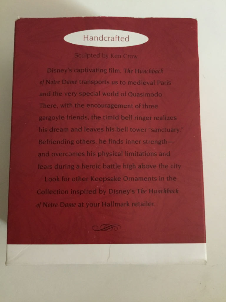 Quasimodo - Disney The Hunchback Of Notre Dame (Disney) ornament collectible [Barcode 015012377224] - Main Image 2