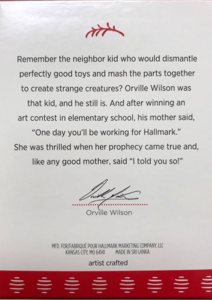 Grandson 2017  ornament collectible [Barcode 763795159345] - Main Image 2