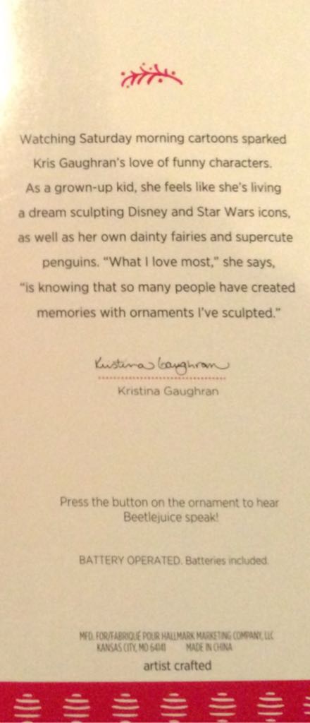 You Think I’m Qualified ? - Beetlejuice (Movies & TV) ornament collectible [Barcode 763795165162] - Main Image 2