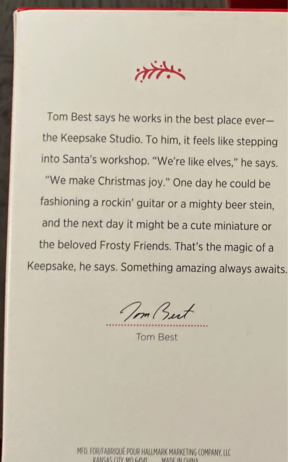 Jolly Snowman  - Vintage (Retro Tree) ornament collectible [Barcode 763795168217] - Main Image 2