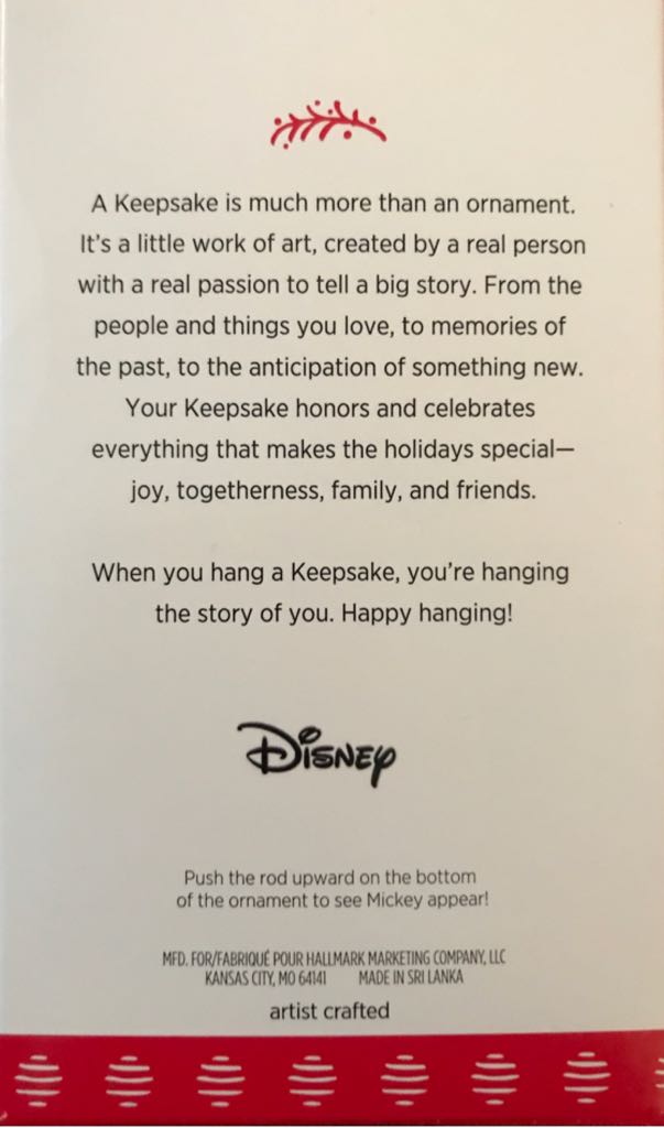 Snowman Surprise  - Mickey & Minnie (Disney) ornament collectible [Barcode 763795170517] - Main Image 2