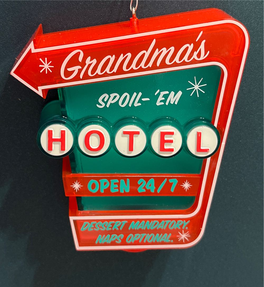 Grandma’s Spoil-‘em Hotel - Grandma (Light Up) ornament collectible [Barcode 763795173884] - Main Image 3
