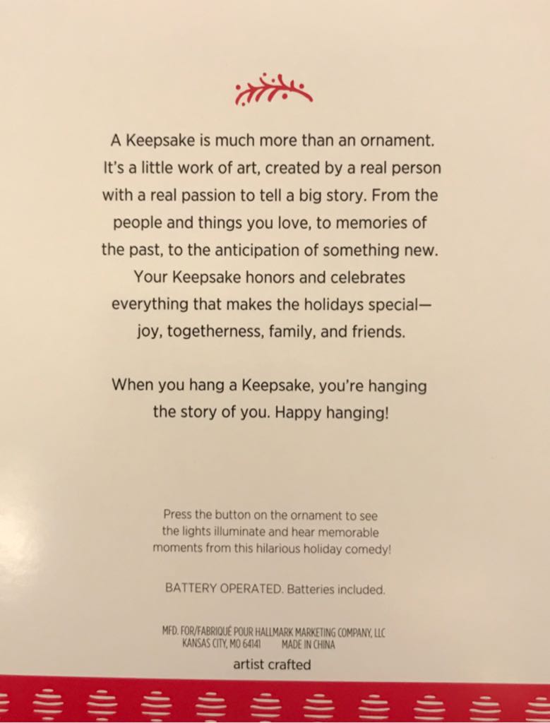 Christmas Vacation:A Star-Spangled Spectacle - Christmas Vacation (Christmas Vacation) ornament collectible [Barcode 763795197736] - Main Image 2