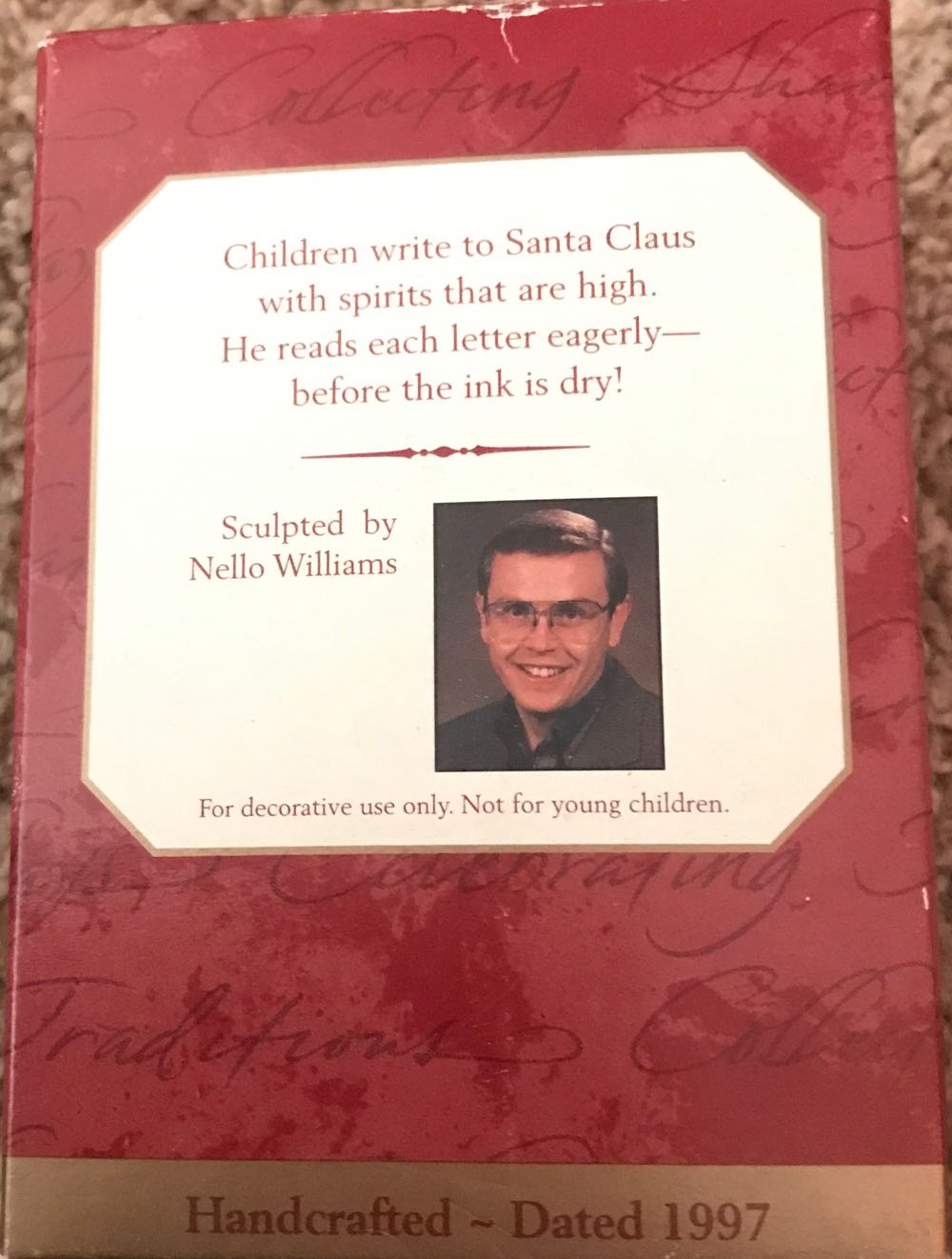 Hallmark Keepsake. Christmas. 1997. Santa Mail. Designed By Nello Williams. - Keepsake Ornament (Santa Mail) ornament collectible [Barcode 015012378238] - Main Image 2