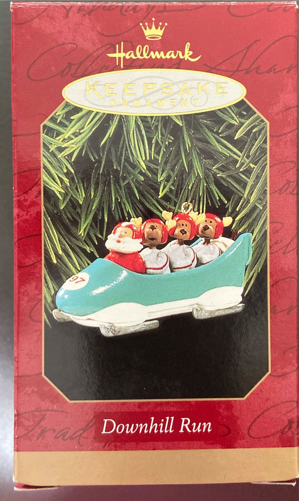Downhill Run - Kris And The Kringles (Santa) ornament collectible [Barcode 015012378245] - Main Image 2