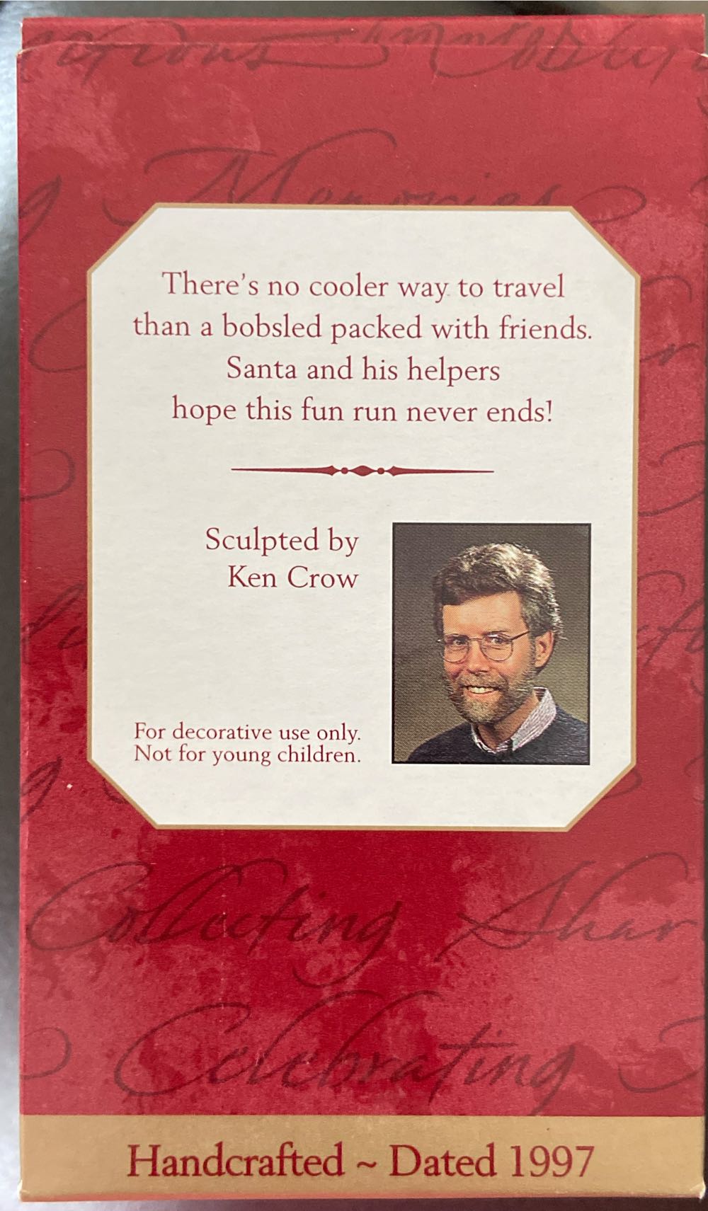 Downhill Run - Kris And The Kringles (Santa) ornament collectible [Barcode 015012378245] - Main Image 3