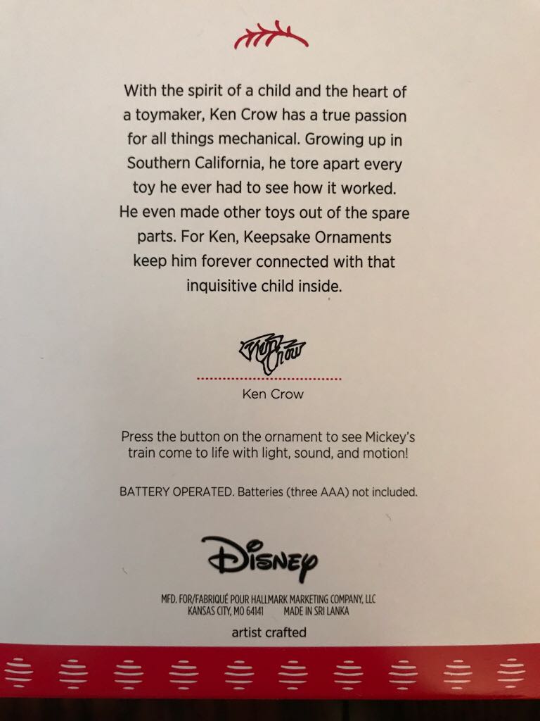 Mickey’s Magical Railroad - Disney Mickey Mouse (Disney ~ Magic) ornament collectible [Barcode 763795219360] - Main Image 2