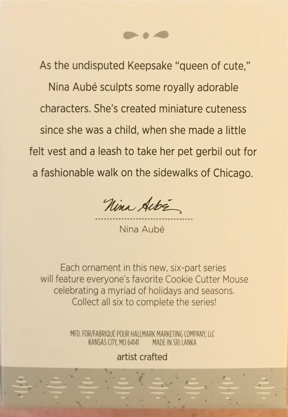 Cookie Cutter Vacation #6 of 12 - Cookie Cutter Through The Year (Summer, Mouse, Seashell) ornament collectible [Barcode 763795223220] - Main Image 2
