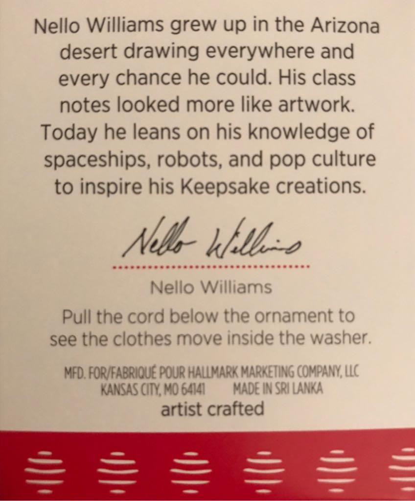 Miniature Appliance Santa’s Merry Machine - Minis (Washing Machine, Mini) ornament collectible [Barcode 763795223312] - Main Image 2