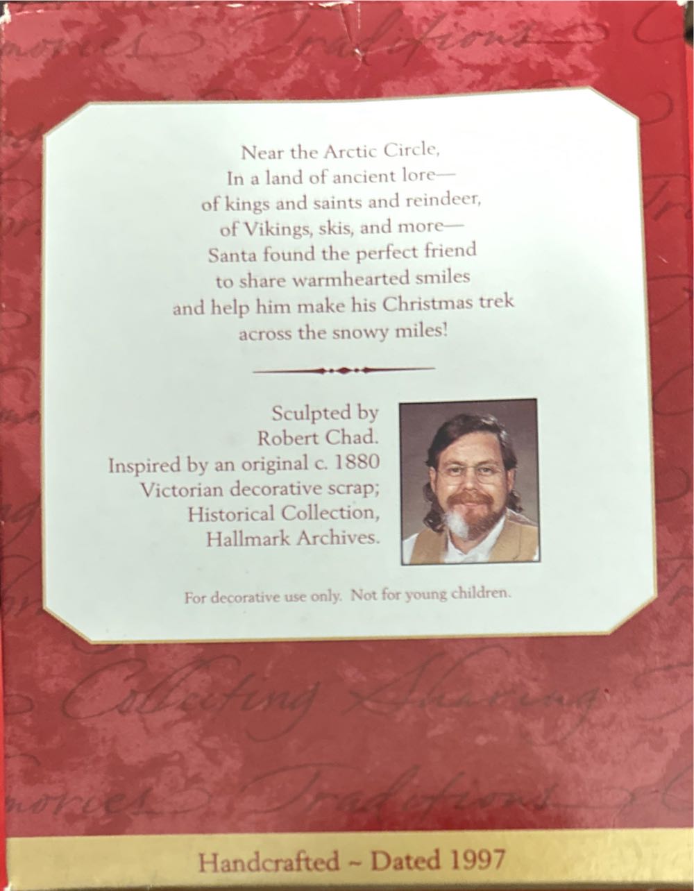 Santa’s Polar Friend - Archives Collection (Santa Clause) ornament collectible [Barcode 015012378344] - Main Image 3
