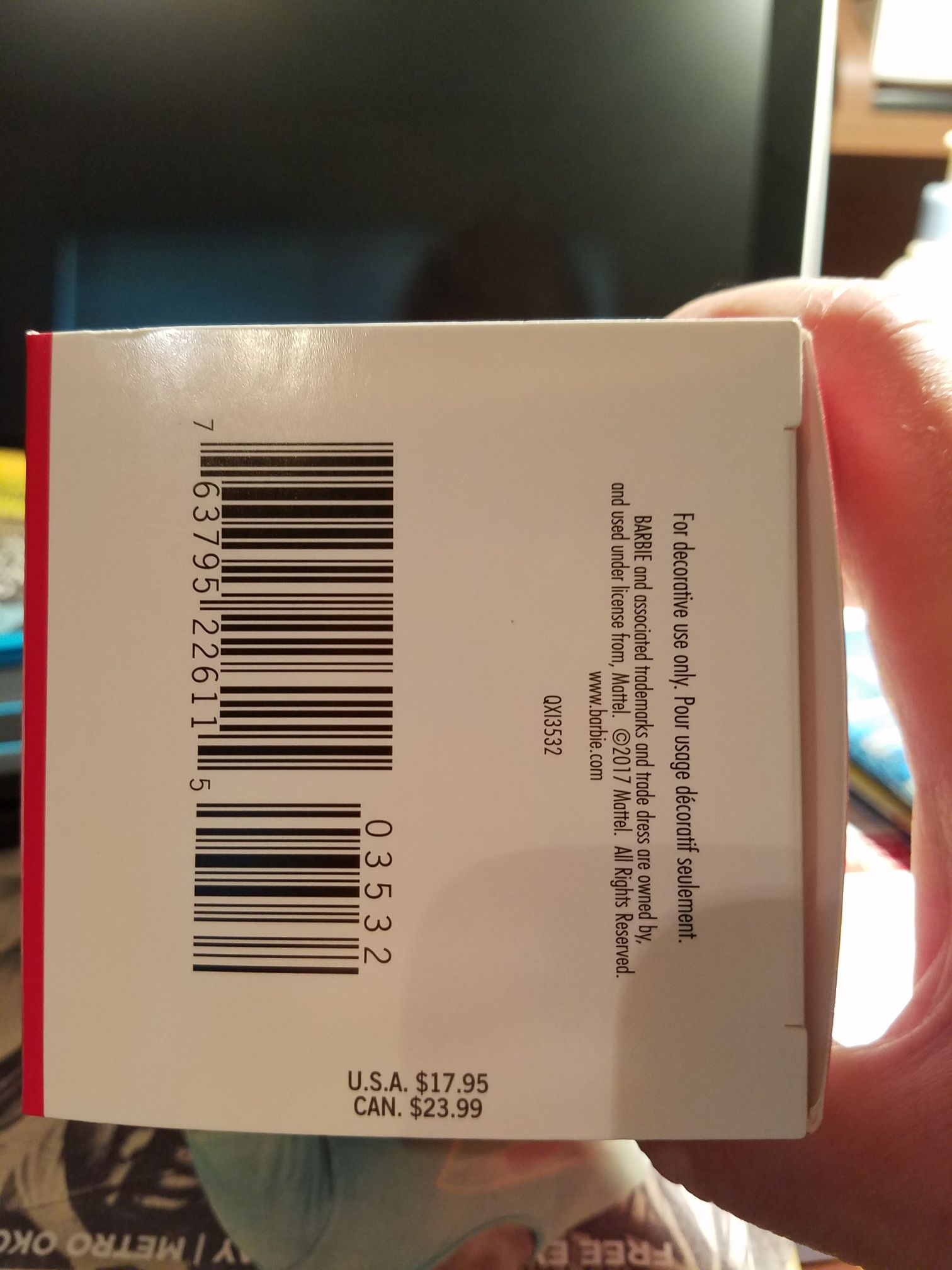 Barbie Homecoming Queen Barbie - Barbie Ornament (Barbie) ornament collectible [Barcode 763795226115] - Main Image 2
