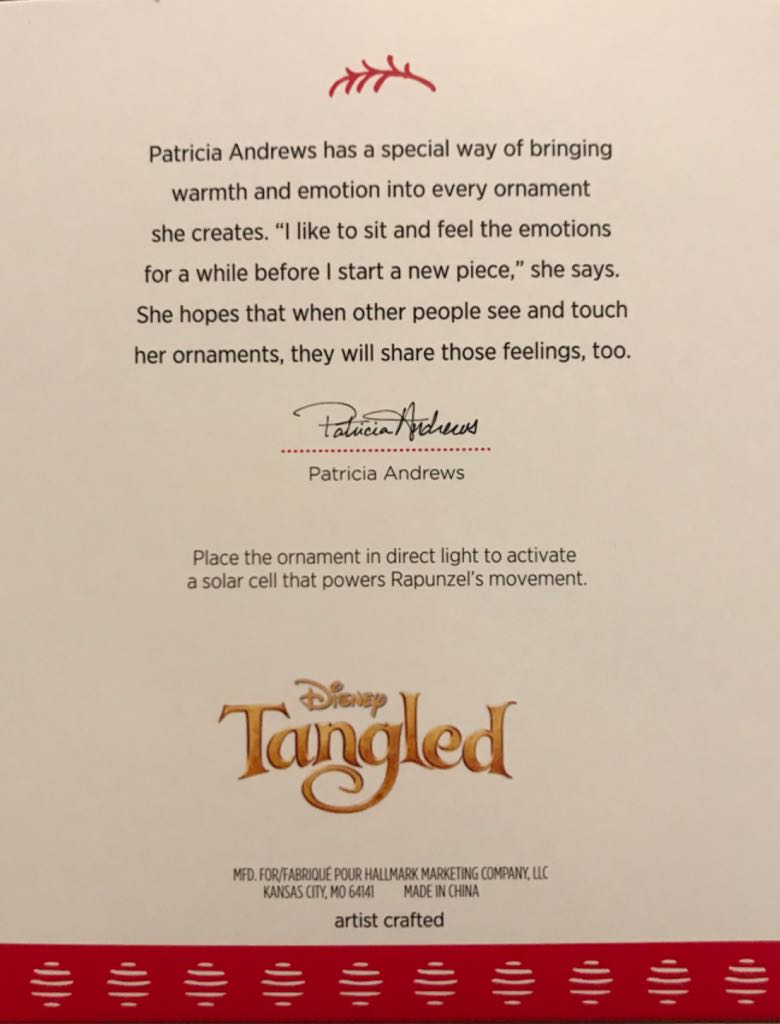 Tangled - In The Swing - Disney Tangled (Movie) ornament collectible [Barcode 763795226146] - Main Image 2