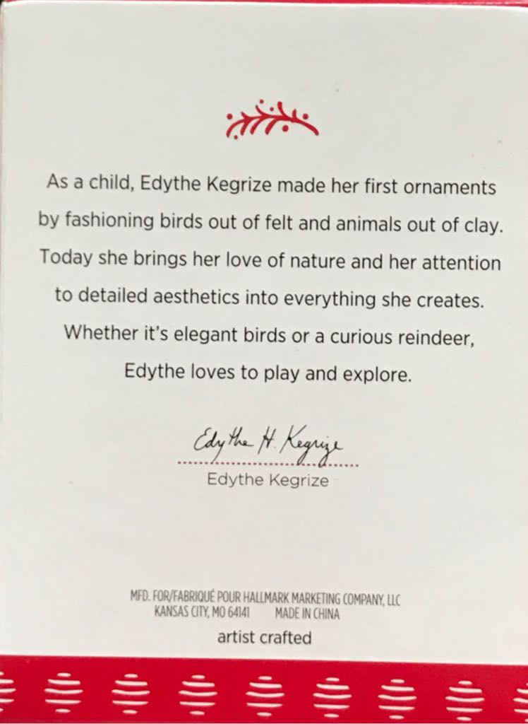 Mountain Bluebird 2017 - Beauty Of Birds (Birds) ornament collectible [Barcode 763795226184] - Main Image 2