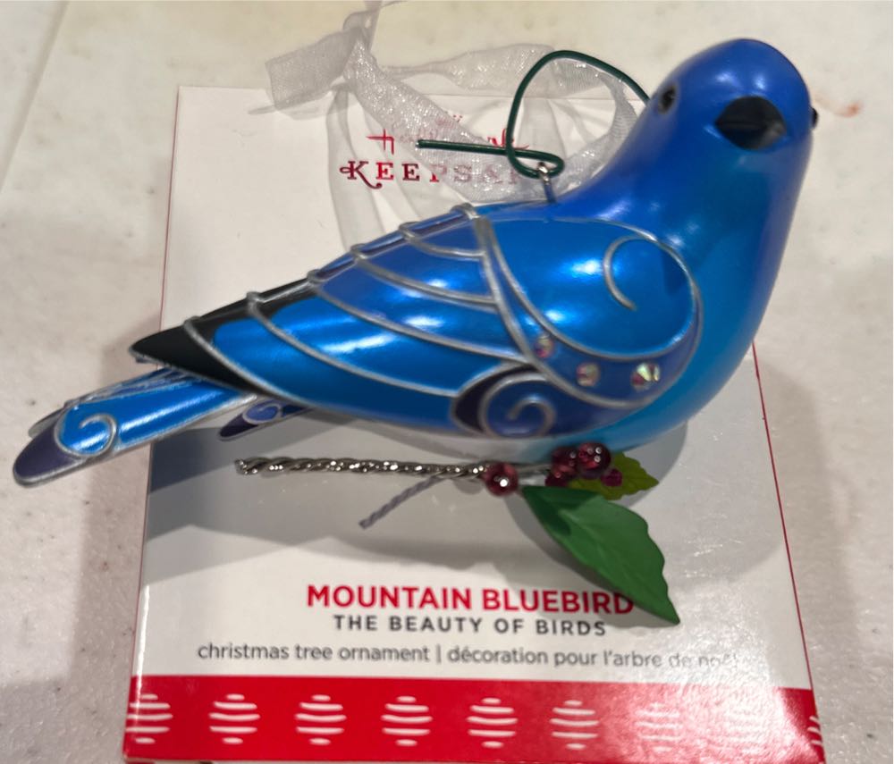Mountain Bluebird 2017 - Beauty Of Birds (Birds) ornament collectible [Barcode 763795226184] - Main Image 4