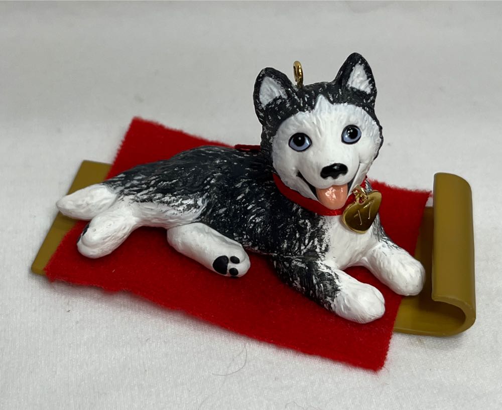 Puppy Love #27 - Siberian Husky - Puppy Love (Hallmark Ornament) ornament collectible [Barcode 763795228683] - Main Image 4