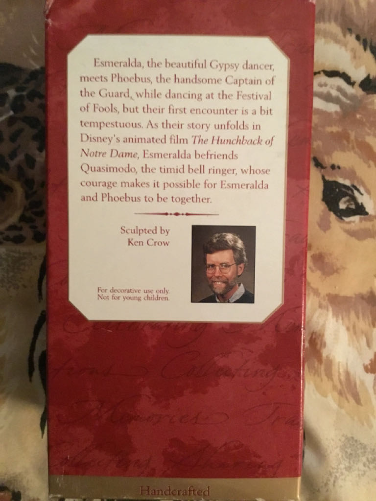 Disney Hunchback Of Notre Dame Phoebus and Esmeralda - Disney The Hunchback Of Notre Dame (Disney Hunchback of Notre Dame) ornament collectible [Barcode 015012381634] - Main Image 2