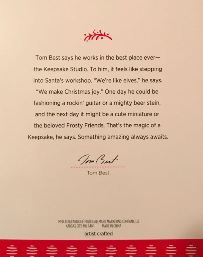 Home Of The Brave  (2017) - Celebrate America (Navy) ornament collectible [Barcode 763795228706] - Main Image 2