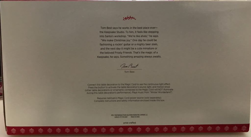 Frosty Friends Let The Good Times Roll - The World Of Frosty Friends (Frosty Friends) ornament collectible [Barcode 763795228720] - Main Image 2