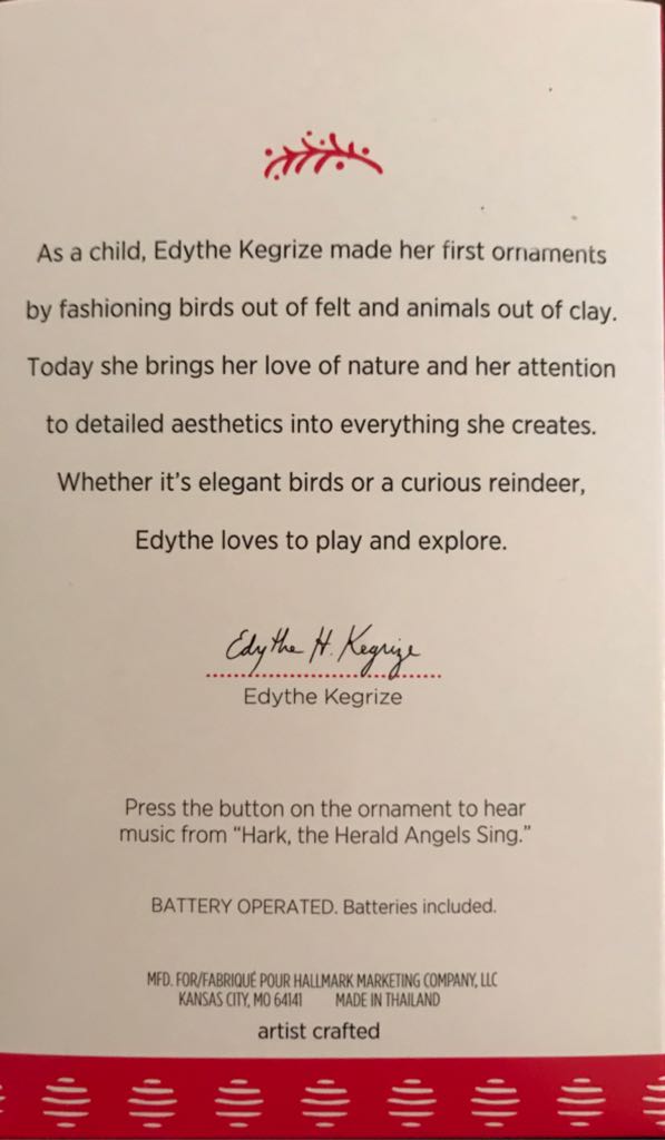 Hark, The Herald Angels Sing - Hark The Herald Sing (Iconic Songs) ornament collectible [Barcode 763795230143] - Main Image 2