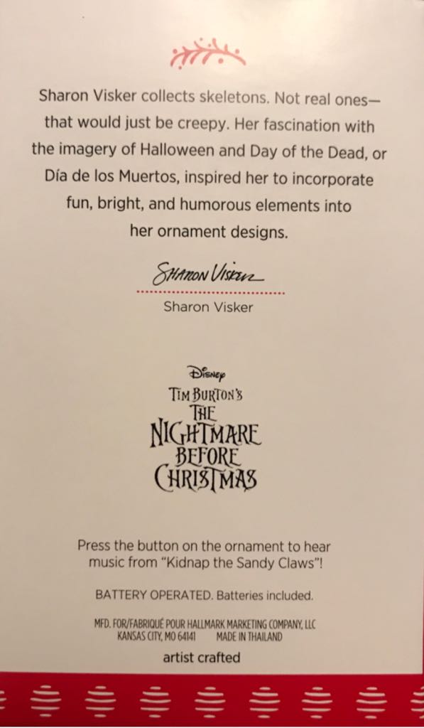 Nightmare Before Christmas 2017 Lock, Shock, And Barrel - The Nightmare Before Christmas (Disney) ornament collectible [Barcode 763795234073] - Main Image 2