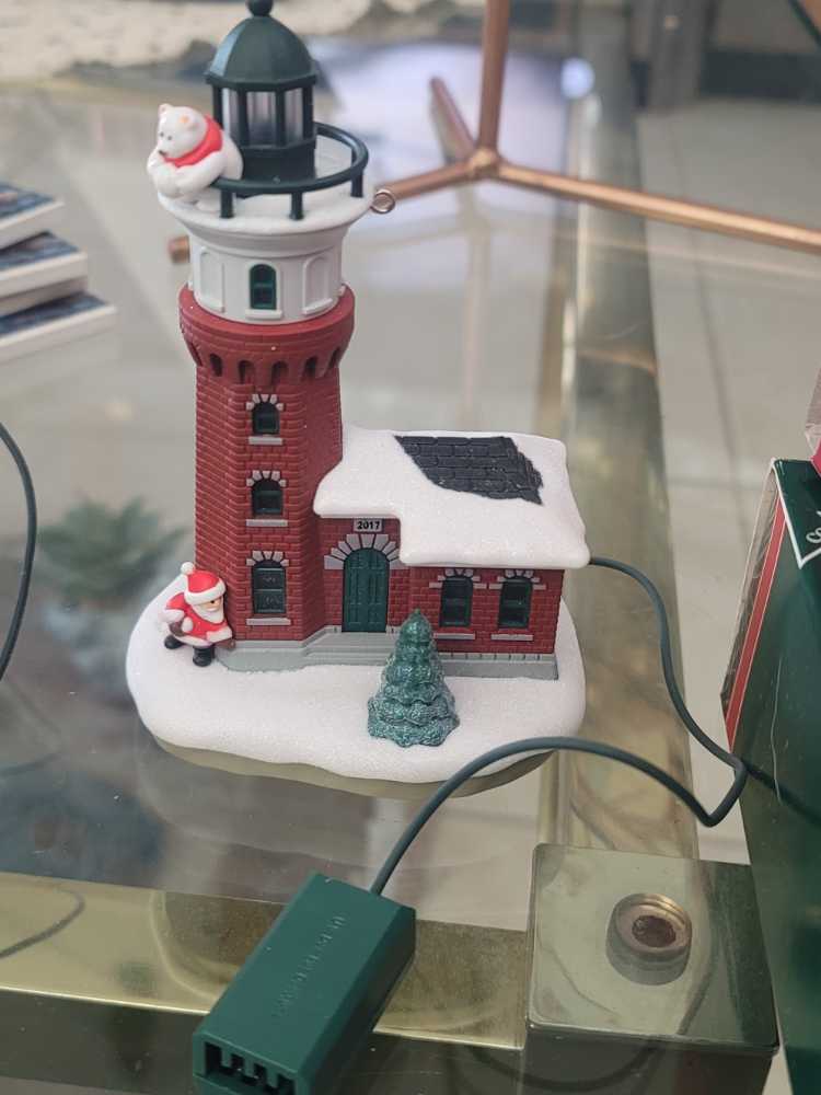 Holiday Lighthouse #6 - Holiday Lighthouse Series (Lighthouse) ornament collectible [Barcode 763795234080] - Main Image 4