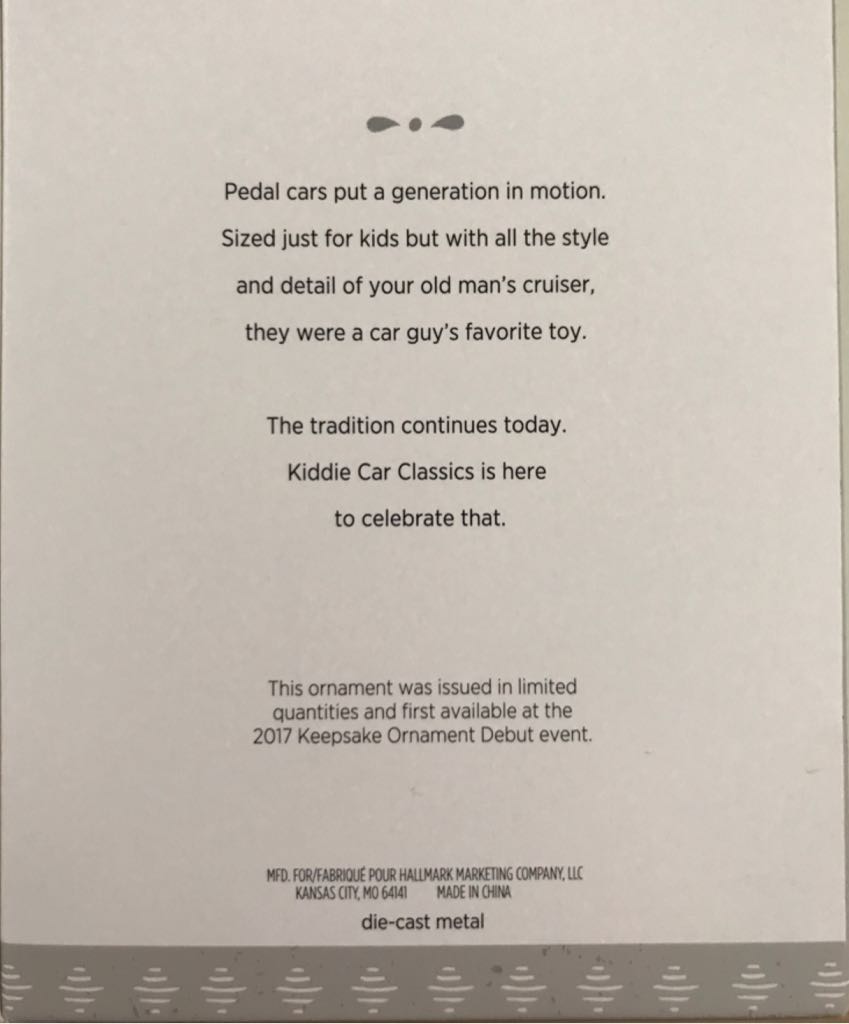 Kiddie Car Classics: Pedal Car: 1966 Batmobile 2017 Ornament - Kiddie Car Classics (1966 Batmobile) ornament collectible [Barcode 763795236701] - Main Image 2