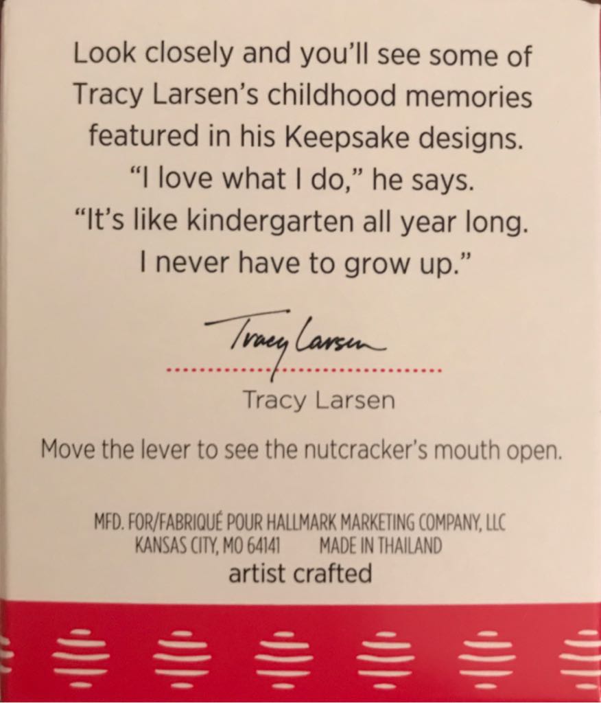 Teensy Nutcracker - Minis (Minature) ornament collectible [Barcode 763795238460] - Main Image 2