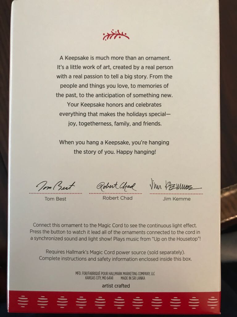 Up On The House Top - Once Upon A Christmas (Tom Best Santa Story) ornament collectible [Barcode 763795238705] - Main Image 2